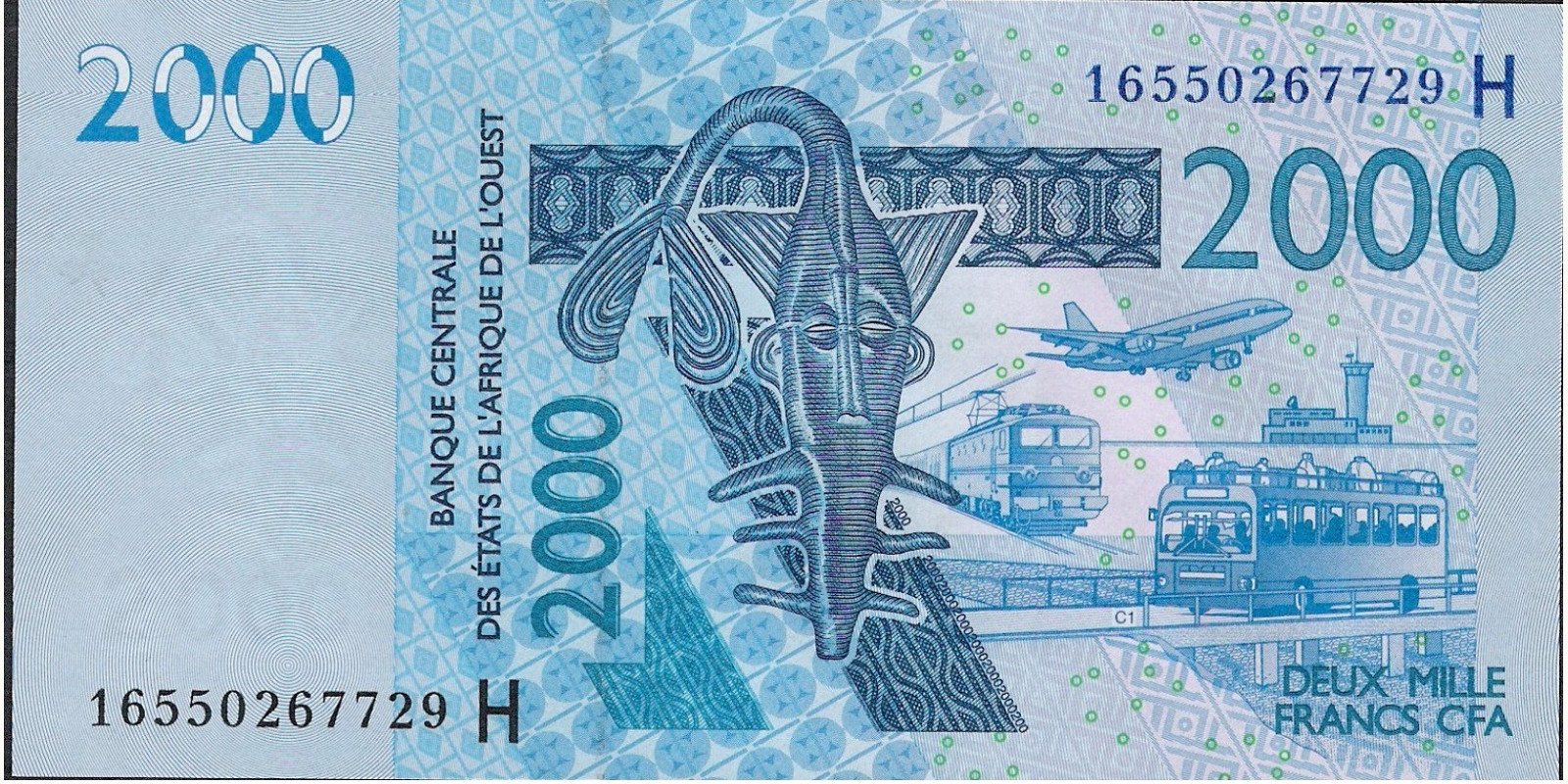 20 francs Niger 2000 — Front side