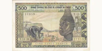500 francs 1965