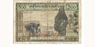 500 francs 1971