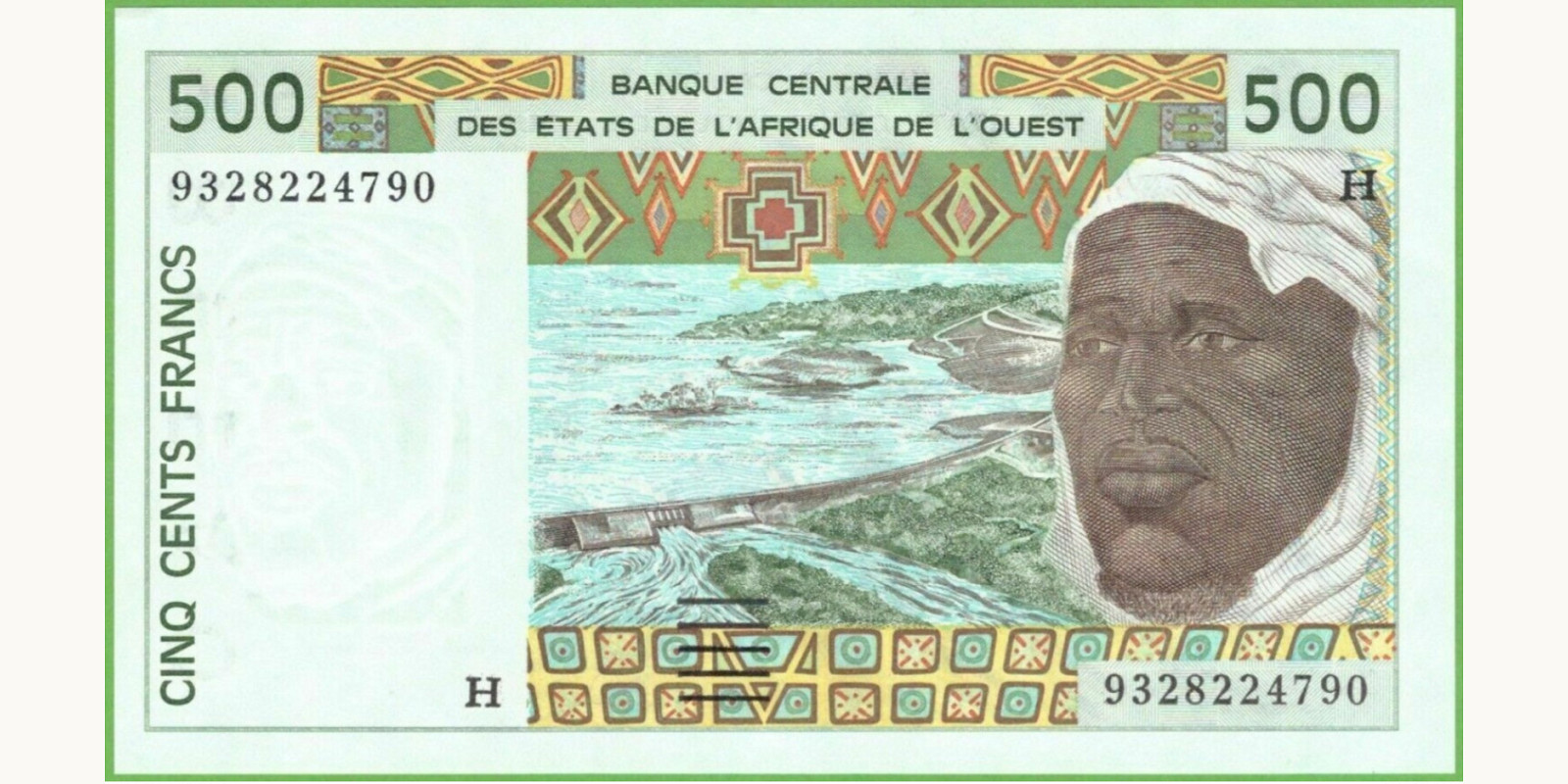 500 francs 1993