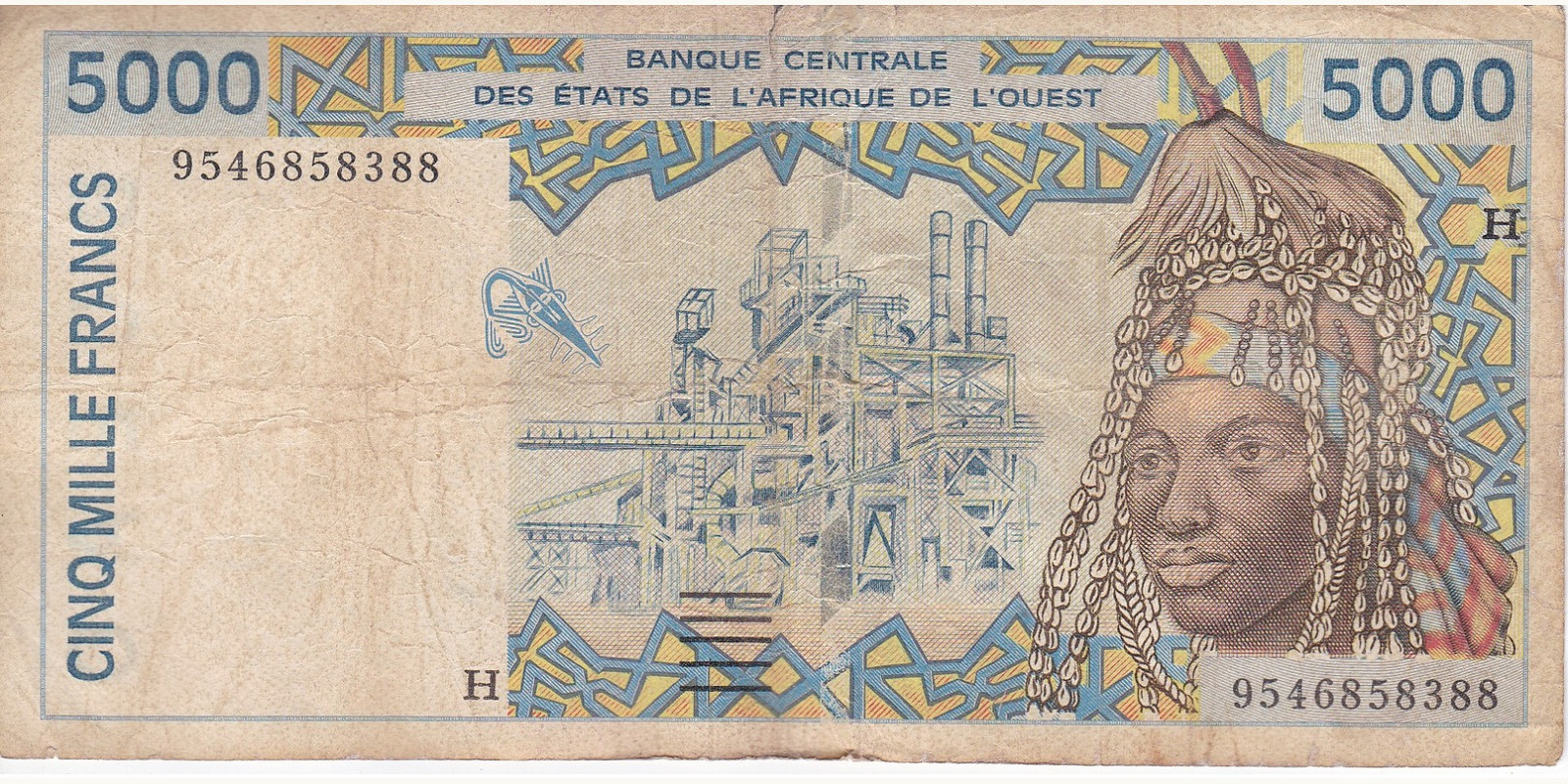 5000 francs 1995