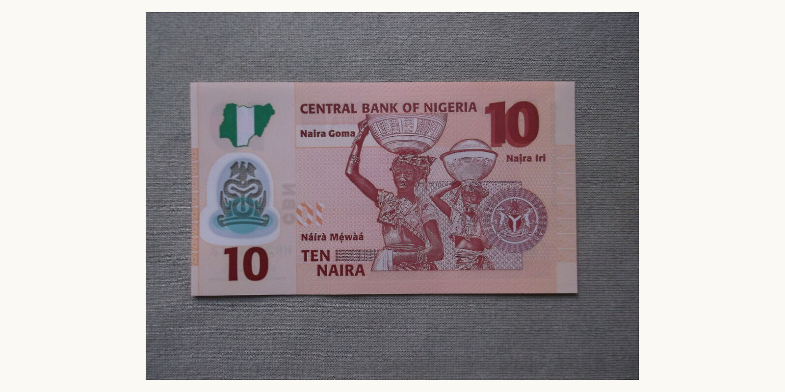 10 naira Nigeria 2024 — Back side