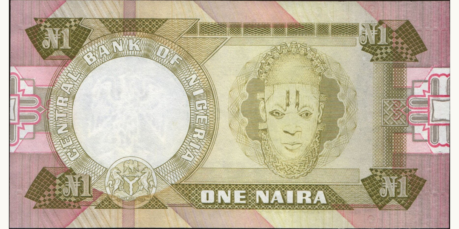1 naira Nigeria 1984 — Back side