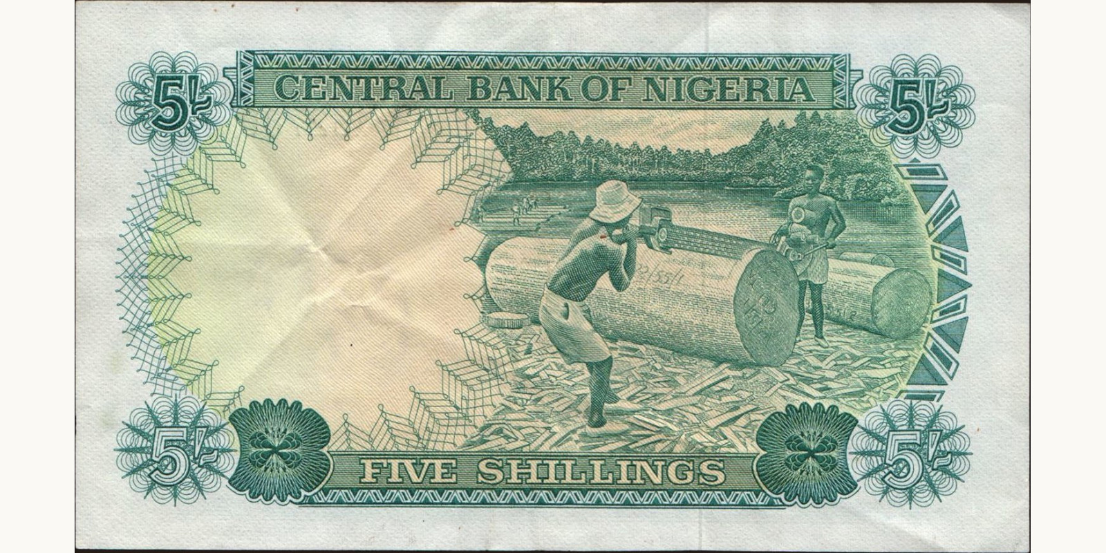 5 shilling Нигерия 1968 — Оборотная сторона