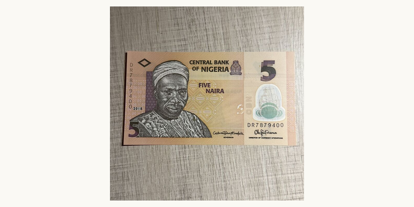 5 naira 2018
