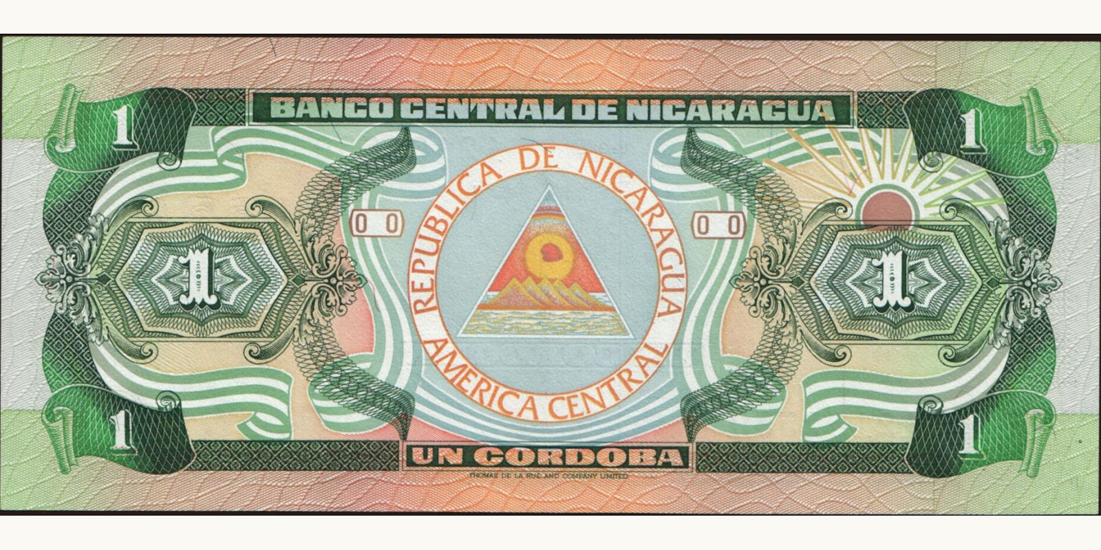 1 cordobas Никарагуа 1990 — Оборотная сторона