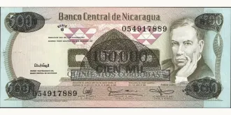 100000 cordobas 1987
