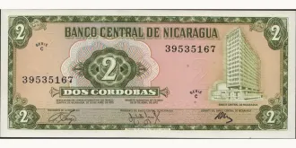 2 cordobas 1972