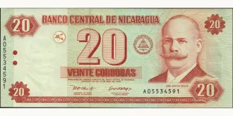 20 cordobas 2002