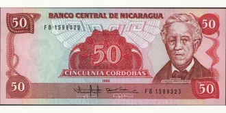 50 cordobas 1985