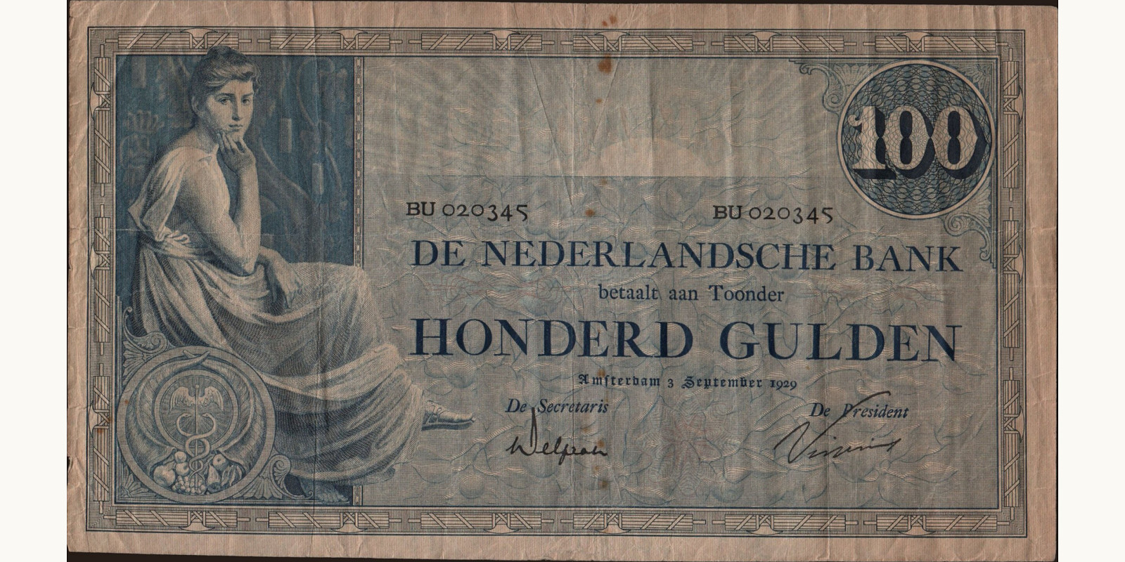 100 gulden 1929