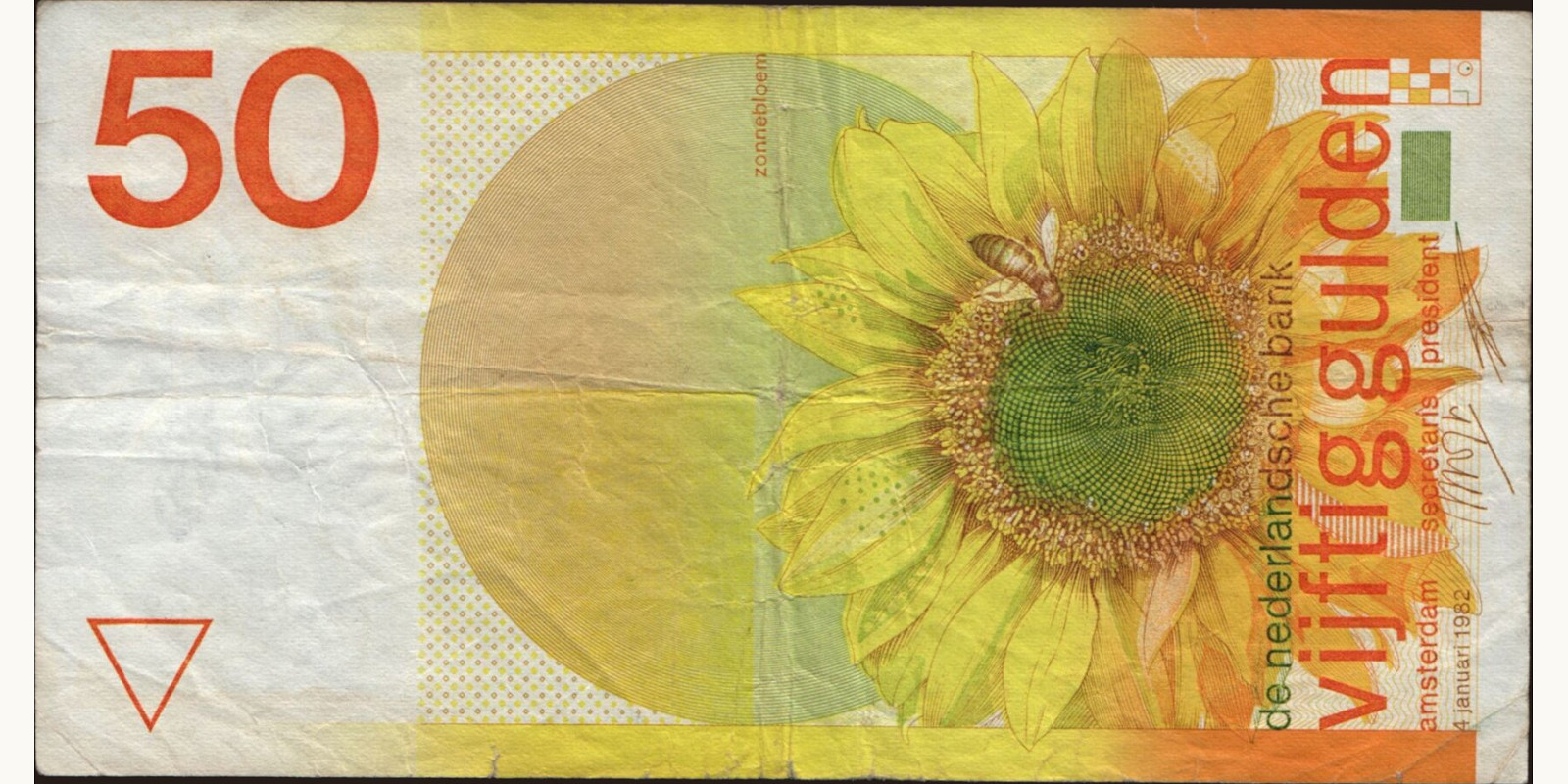 50 gulden Netherlands 1982 — Front side