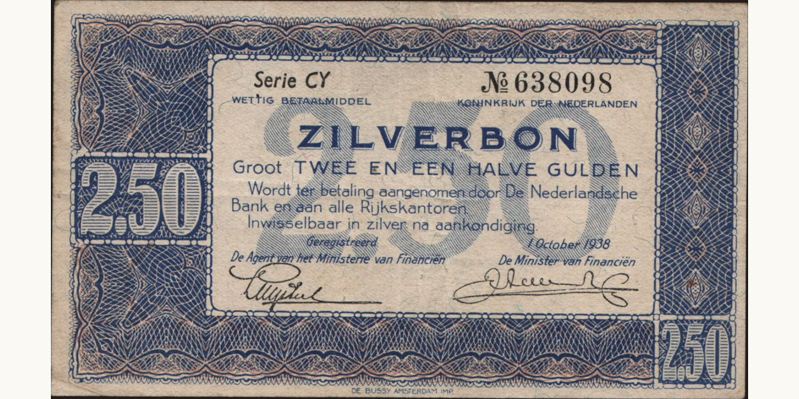 2 gulden 1938
