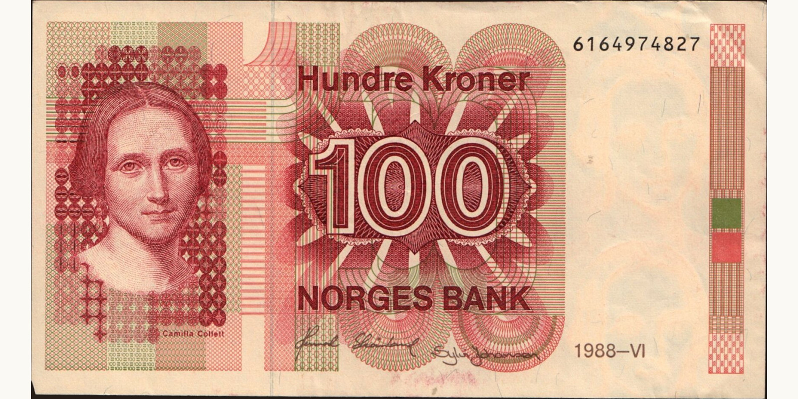 100 krone Norway 1986 — Front side
