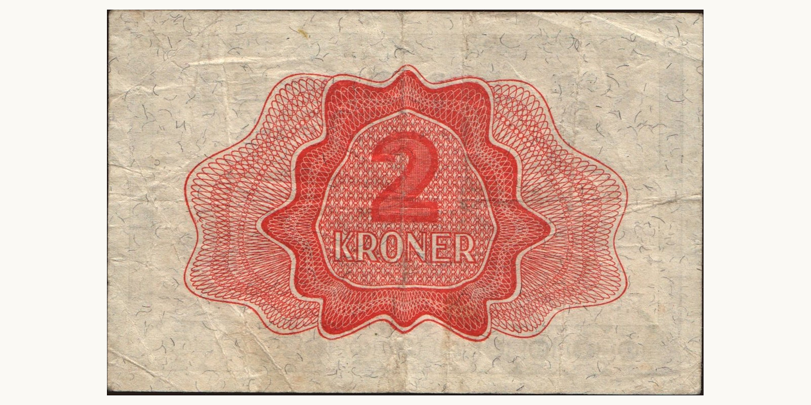 2 krone Norway 1948 — Back side