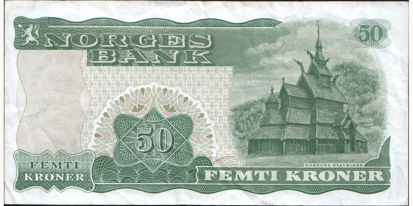 50 krone Norway 1983 — Back side