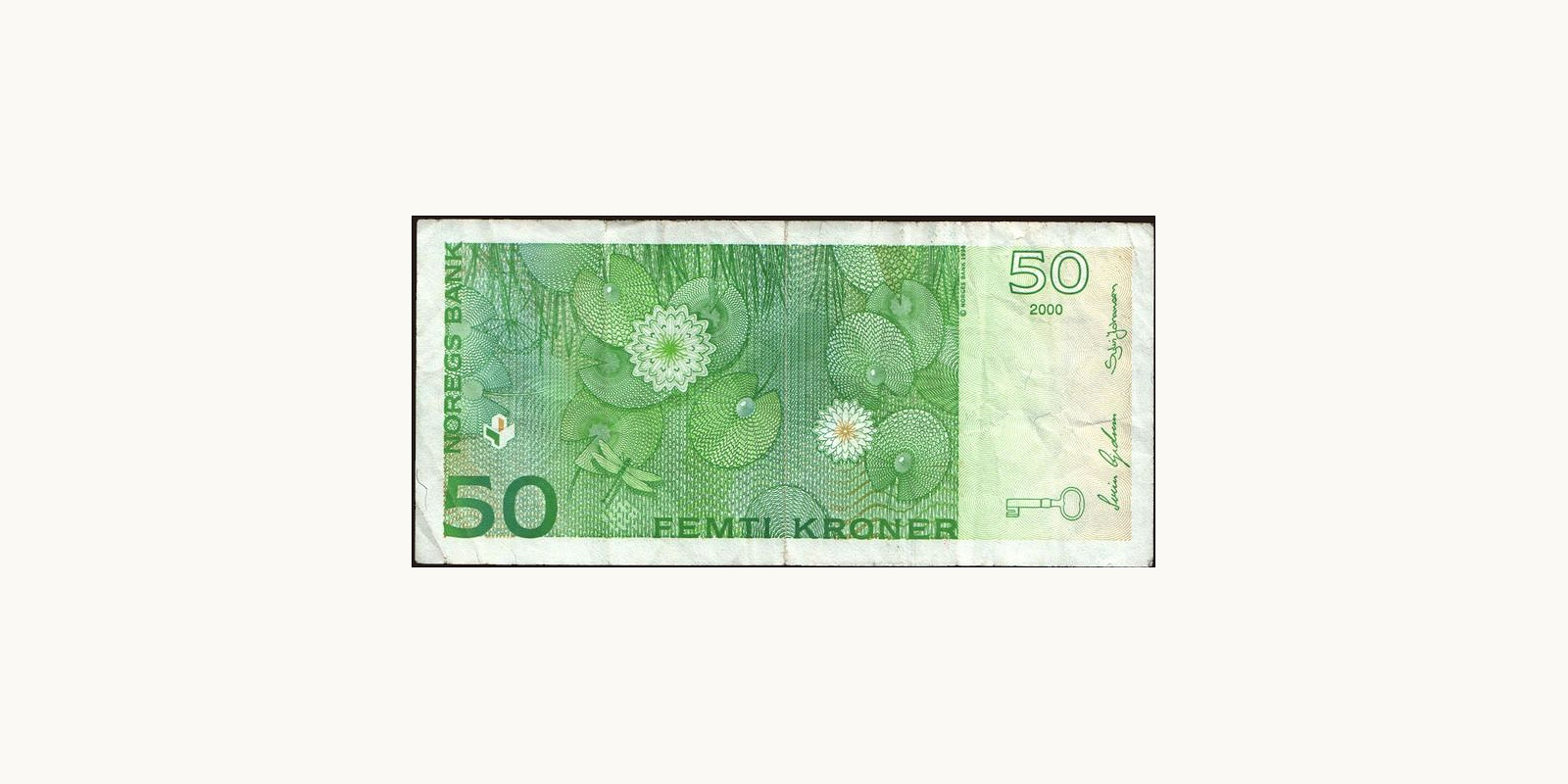 50 krone Норвегия 2000 — Оборотная сторона