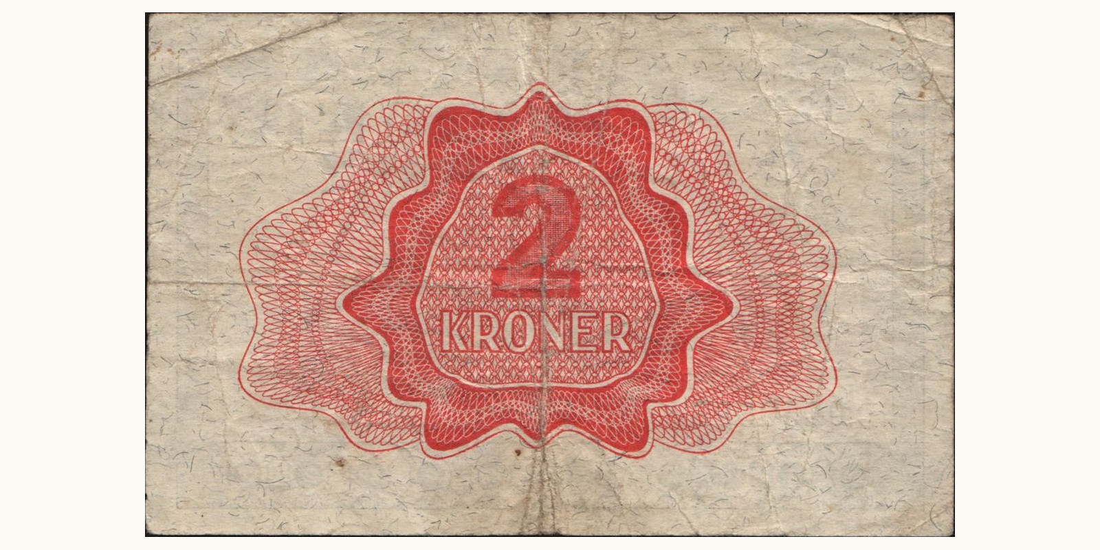 2 krone Norway 1944 — Back side