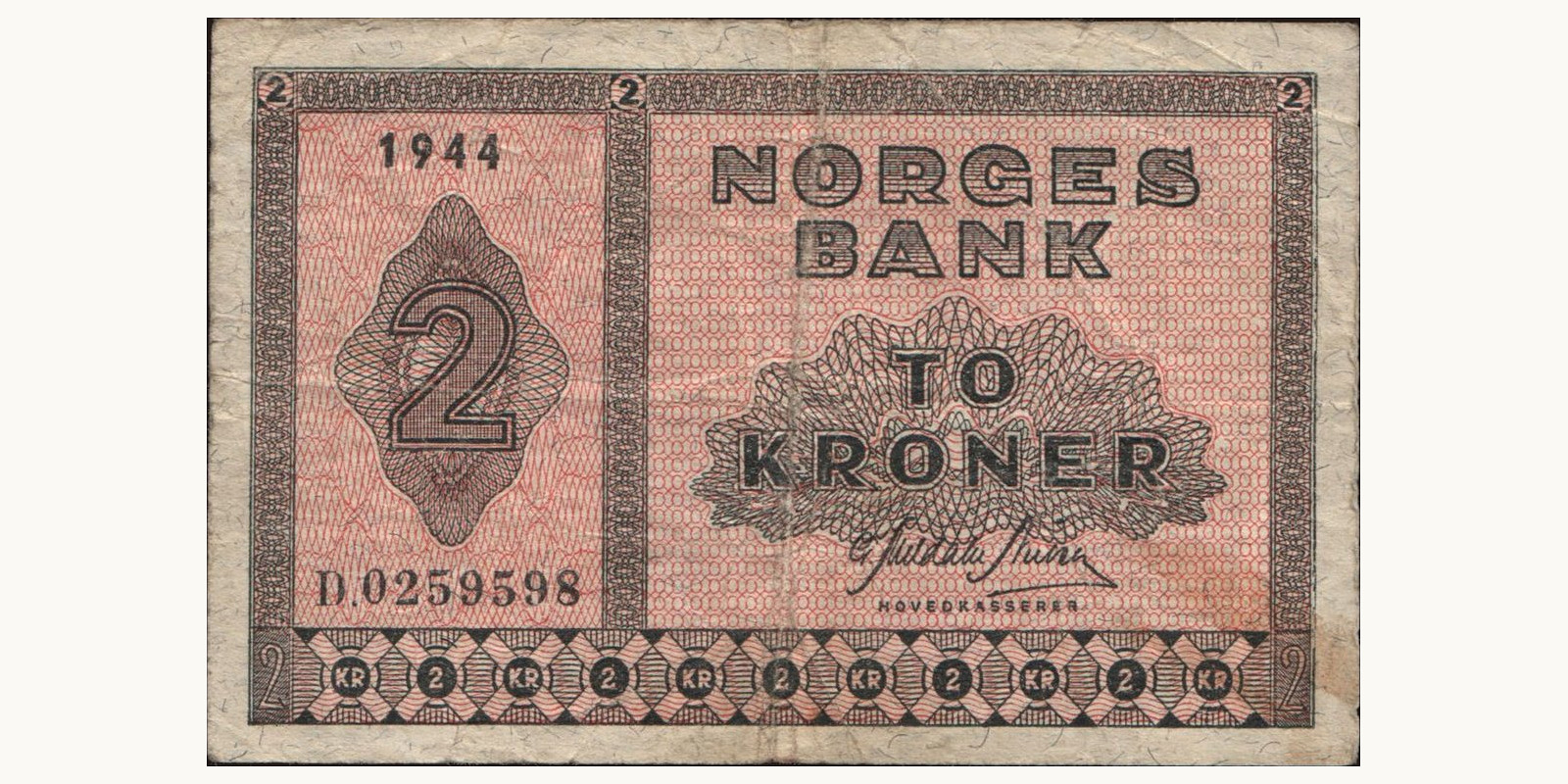 2 krone 1944