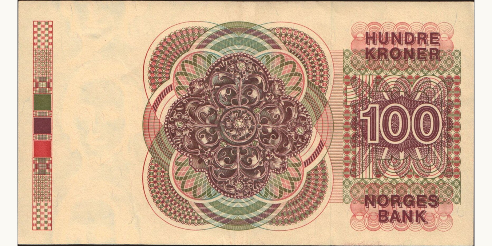 100 krone Norway 1988 — Back side