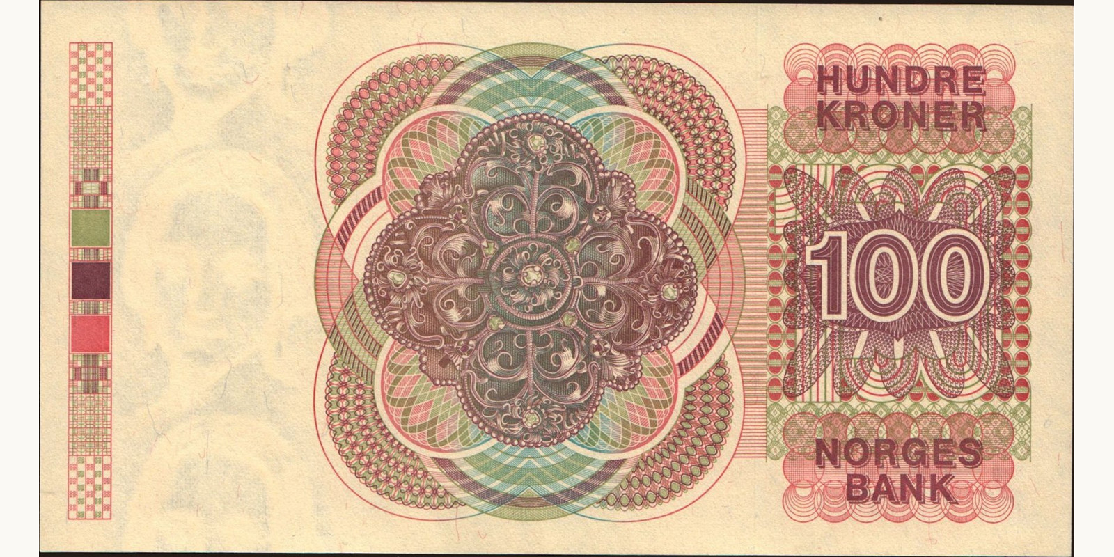 100 krone Norway 1983 — Back side