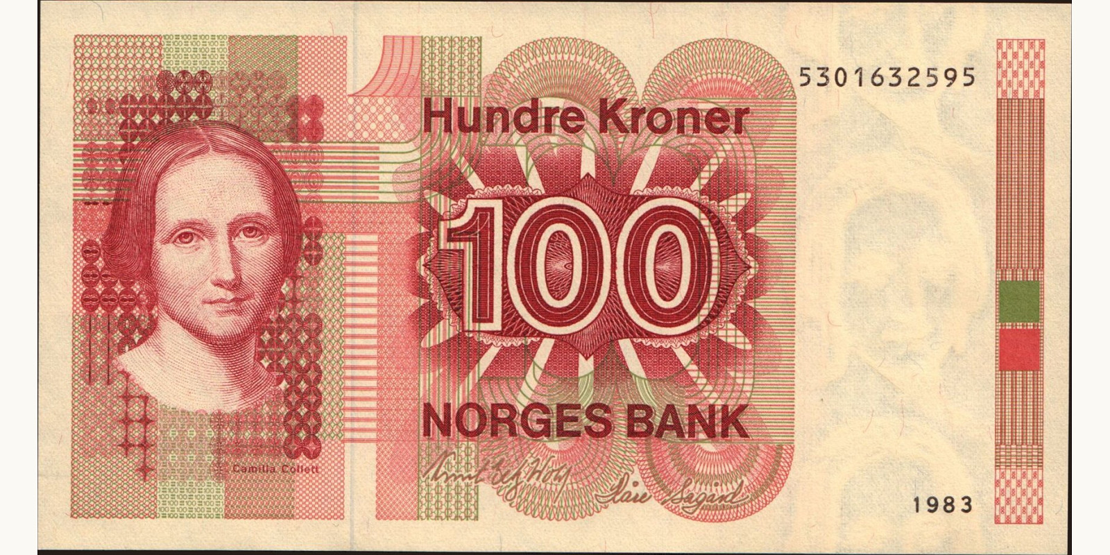 100 krone Norway 1983 — Front side