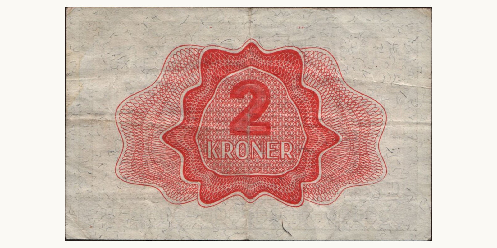 2 krone Norway 1943 — Back side