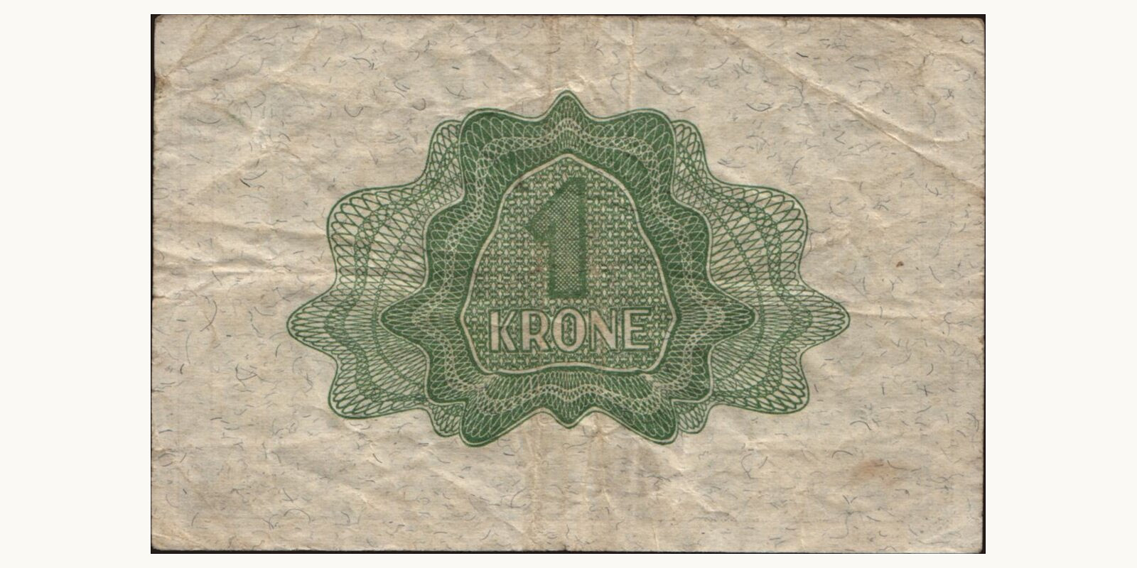 1 krone Norway 1948 — Back side