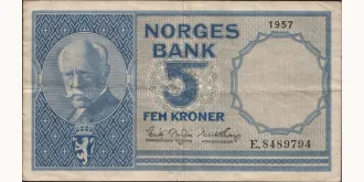 5 kroner 1957