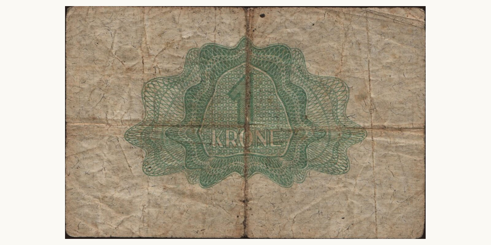 1 krone Norway 1941 — Back side