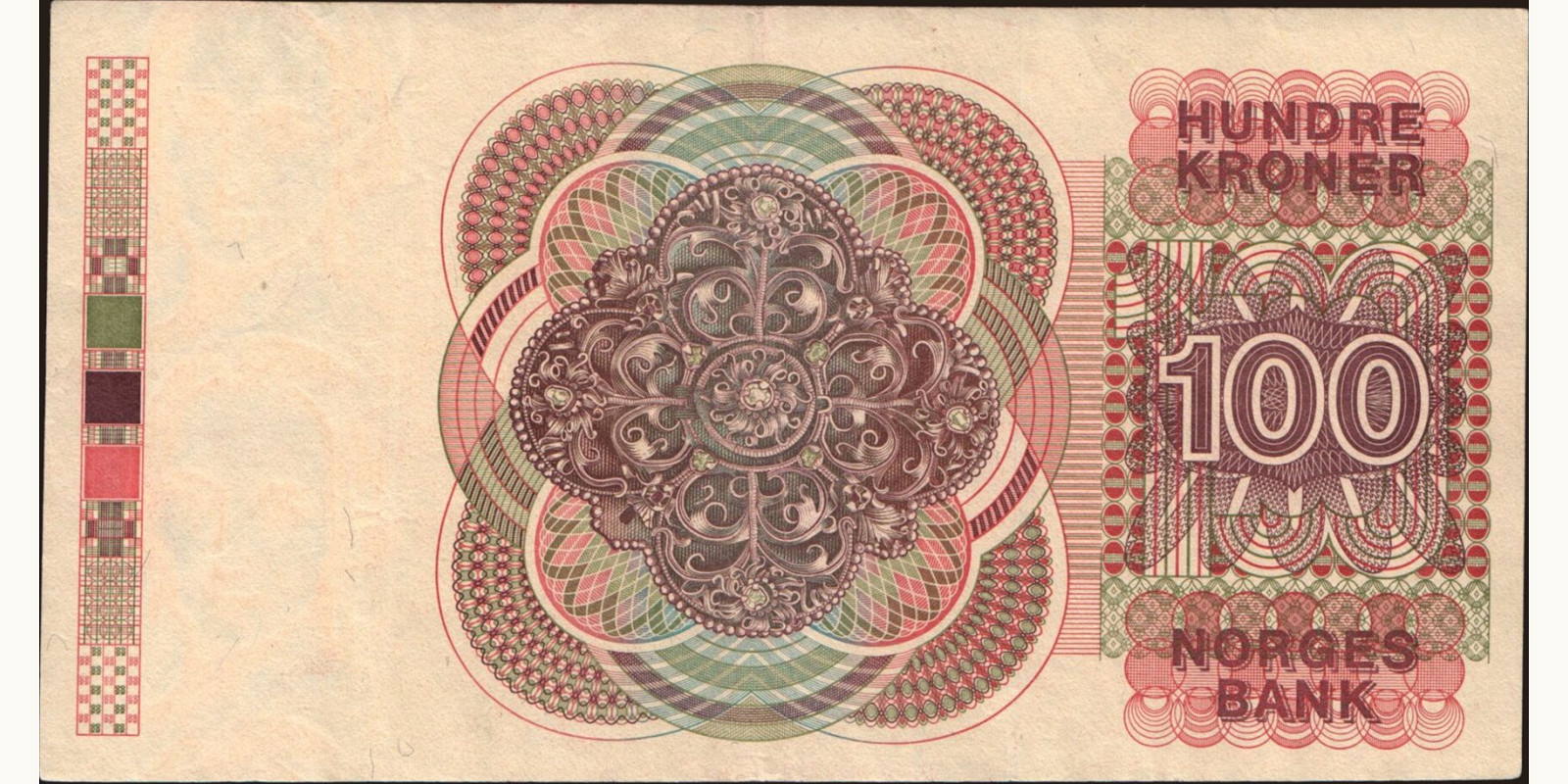 100 krone Норвегия 1991 — Оборотная сторона