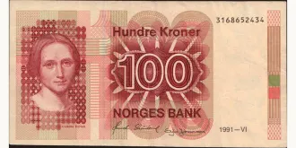 100 krone 1991