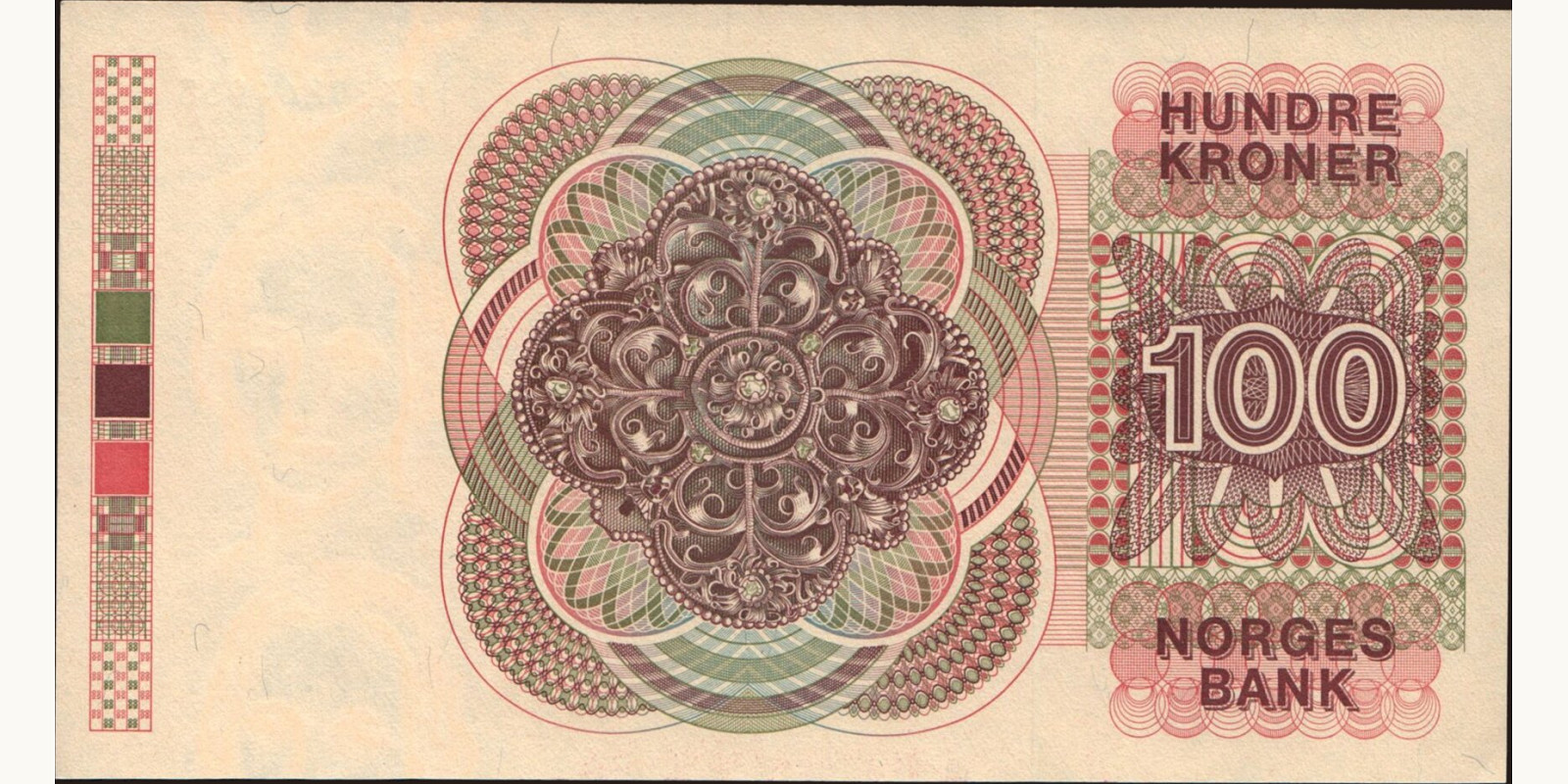 100 krone Norway 1992 — Back side