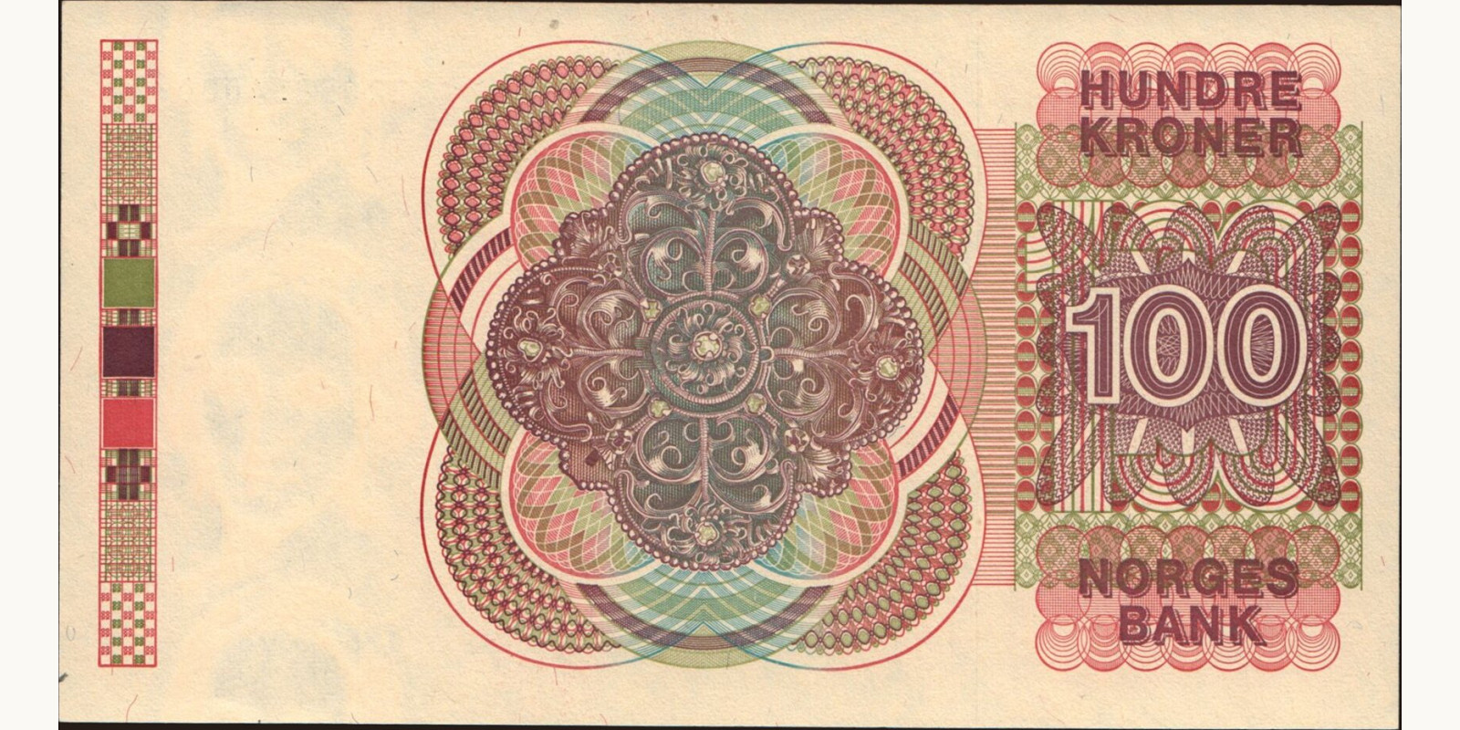 100 krone Norway 1985 — Back side