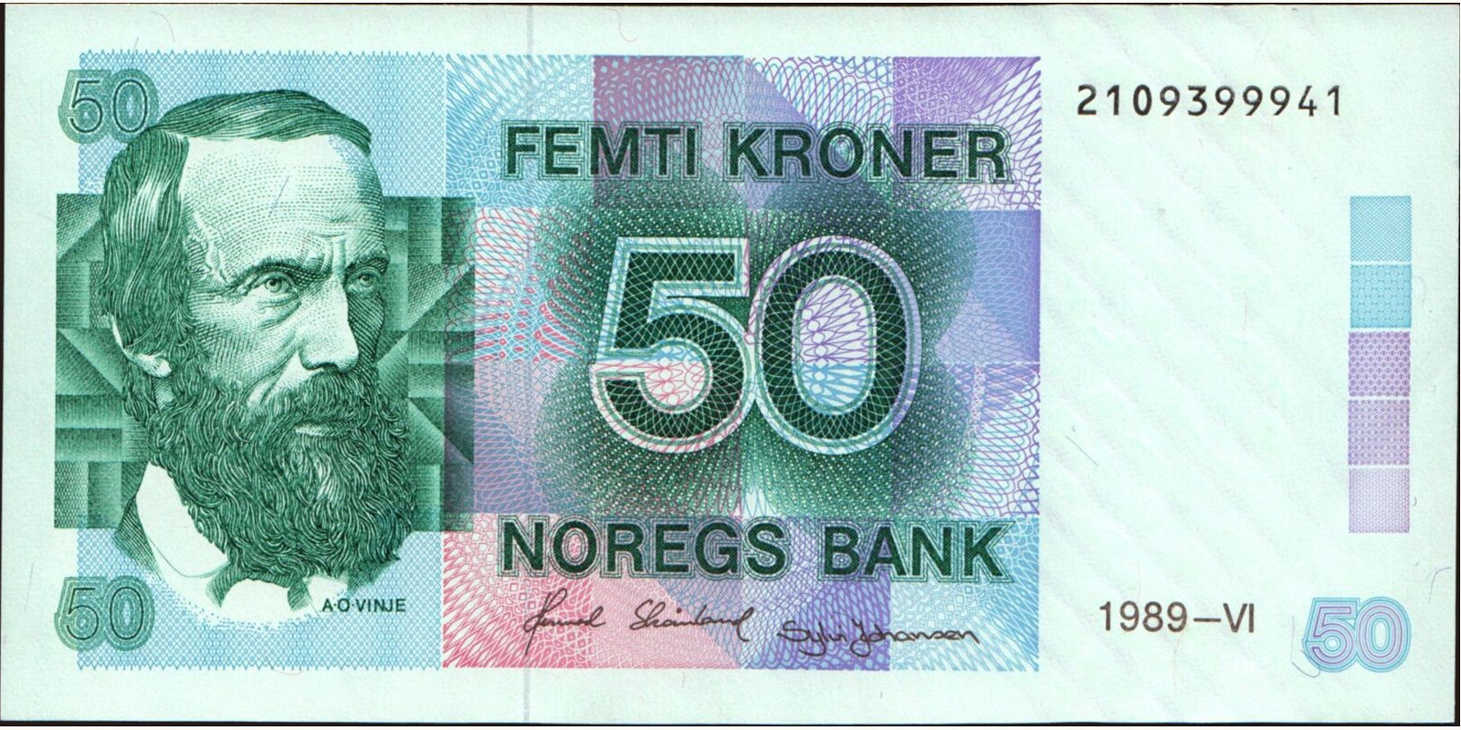 50 krone 1989