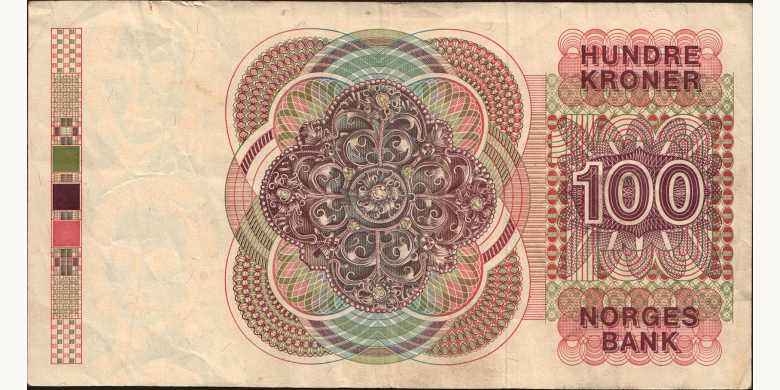 100 krone Норвегия 1987 — Оборотная сторона