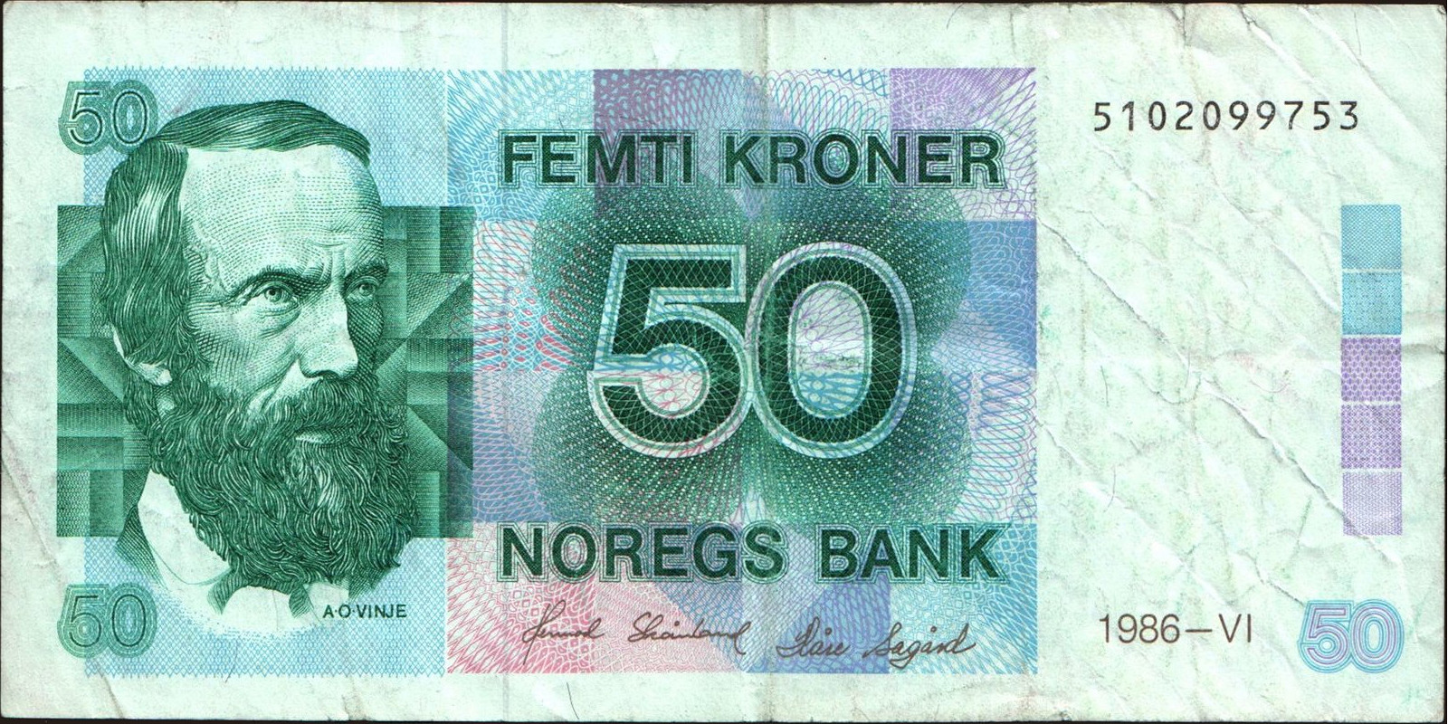 50 krone 1986