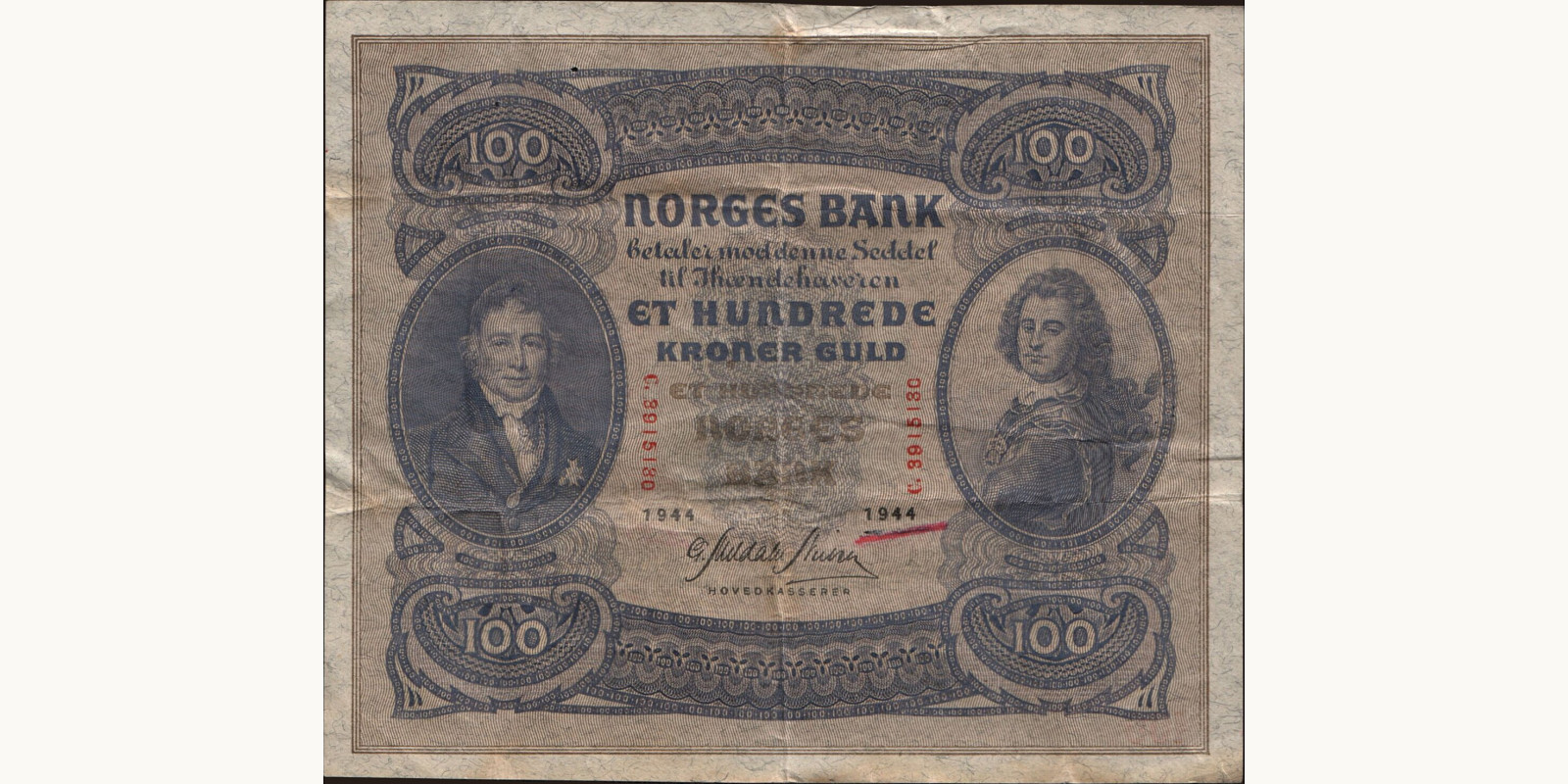 100 krone 1944
