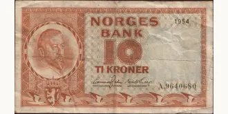 10 kroner 1954