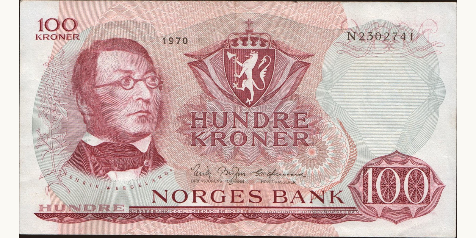 100 krone 1970