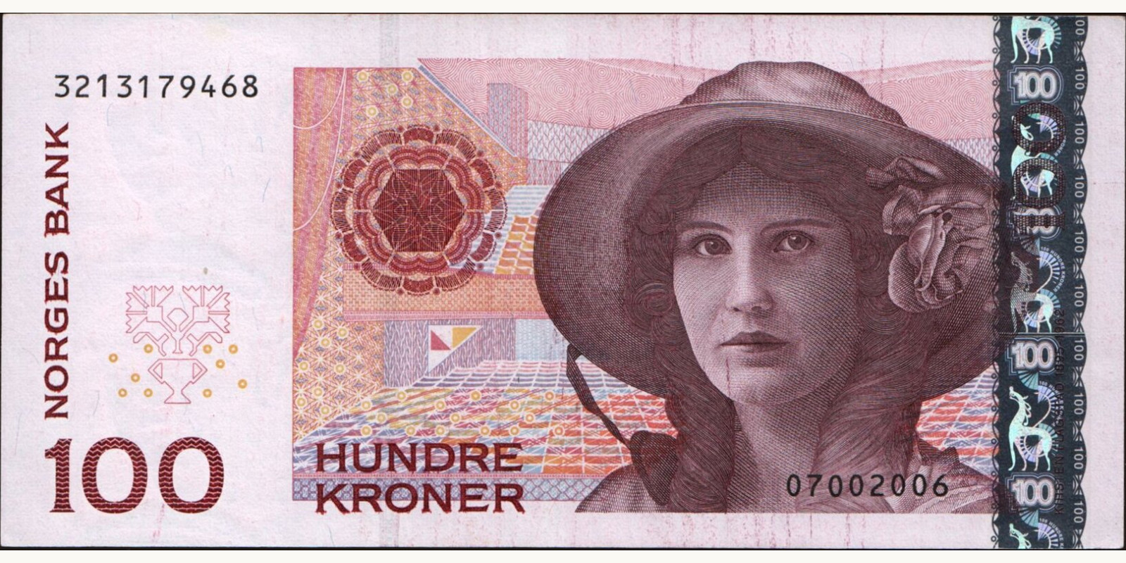 100 krone Norway 2003 — Front side