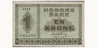 1 krone 1947