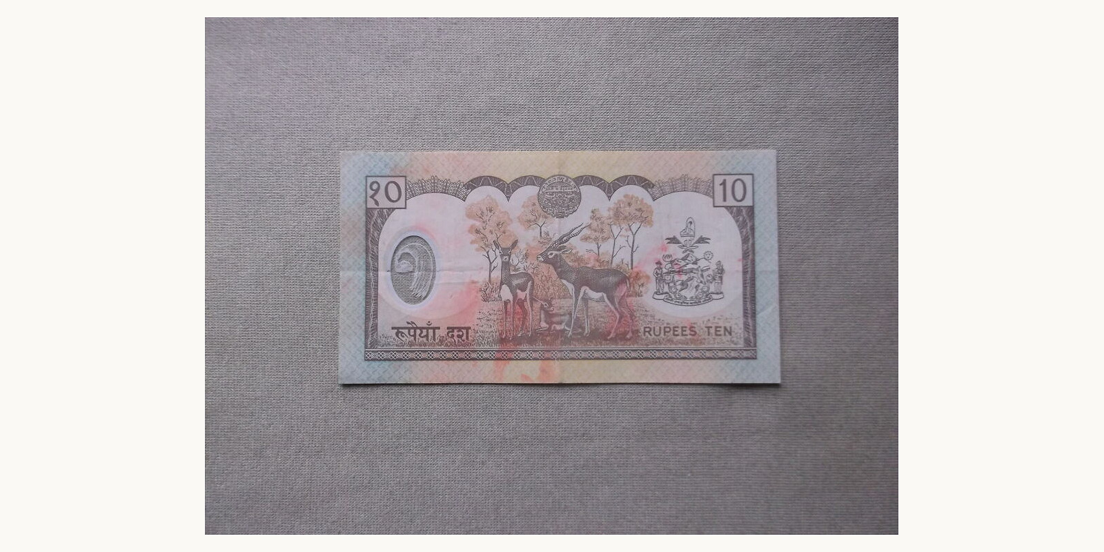 10 rupees Nepal 2002 — Back side