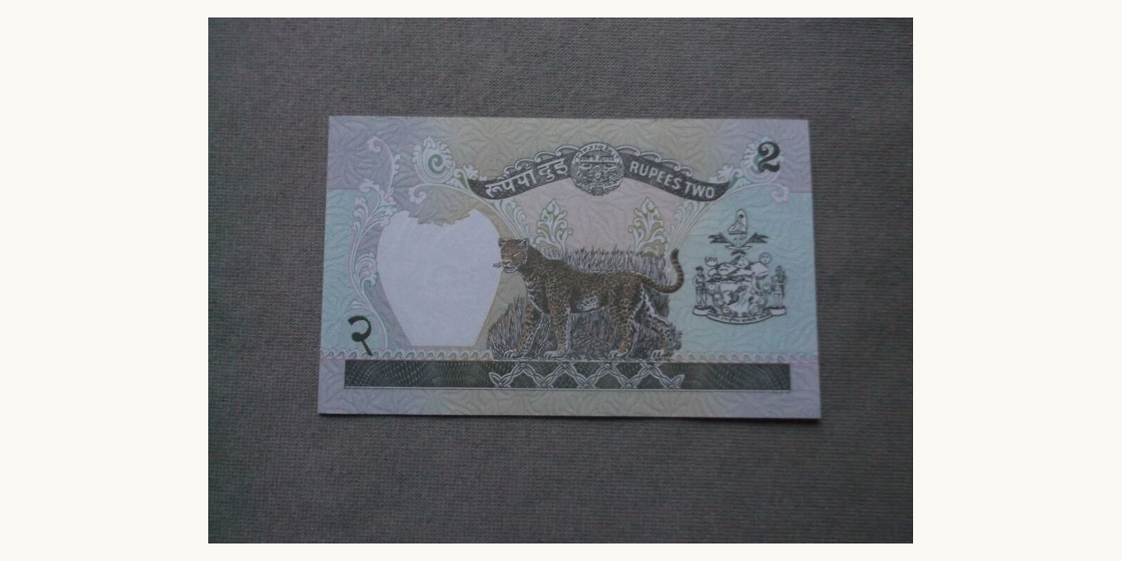 2 rupees Nepal 1995 — Back side