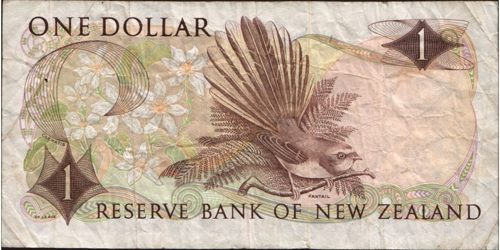 1 dollars Новая Зеландия 1977 — Оборотная сторона