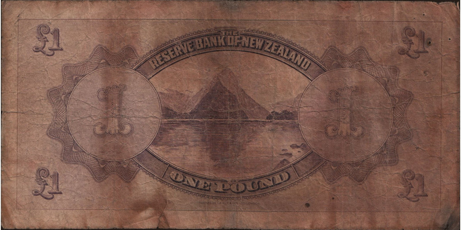 1 pounds Новая Зеландия 1934 — Оборотная сторона