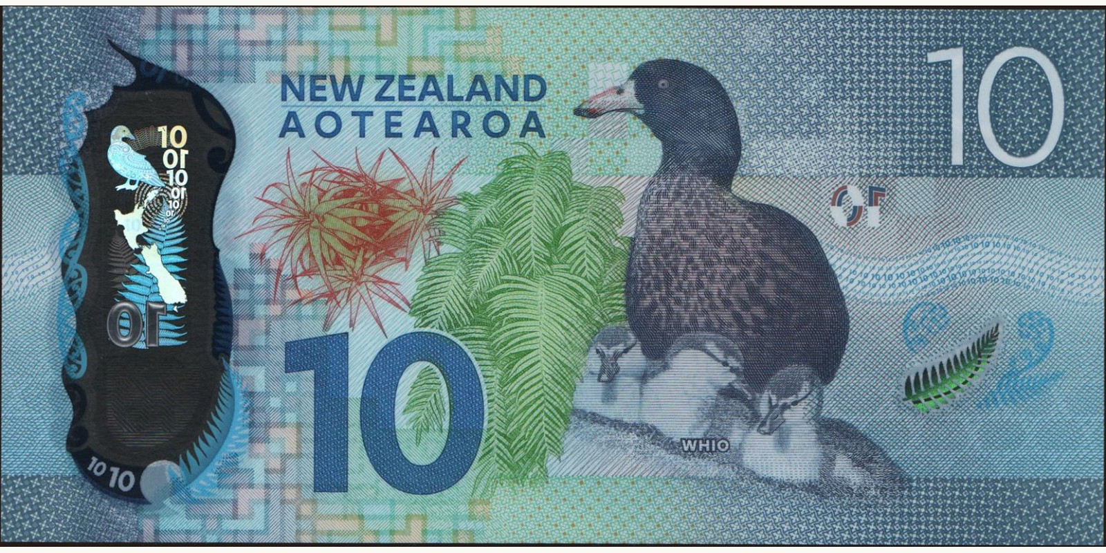 10 dollars Новая Зеландия 2015 — Оборотная сторона