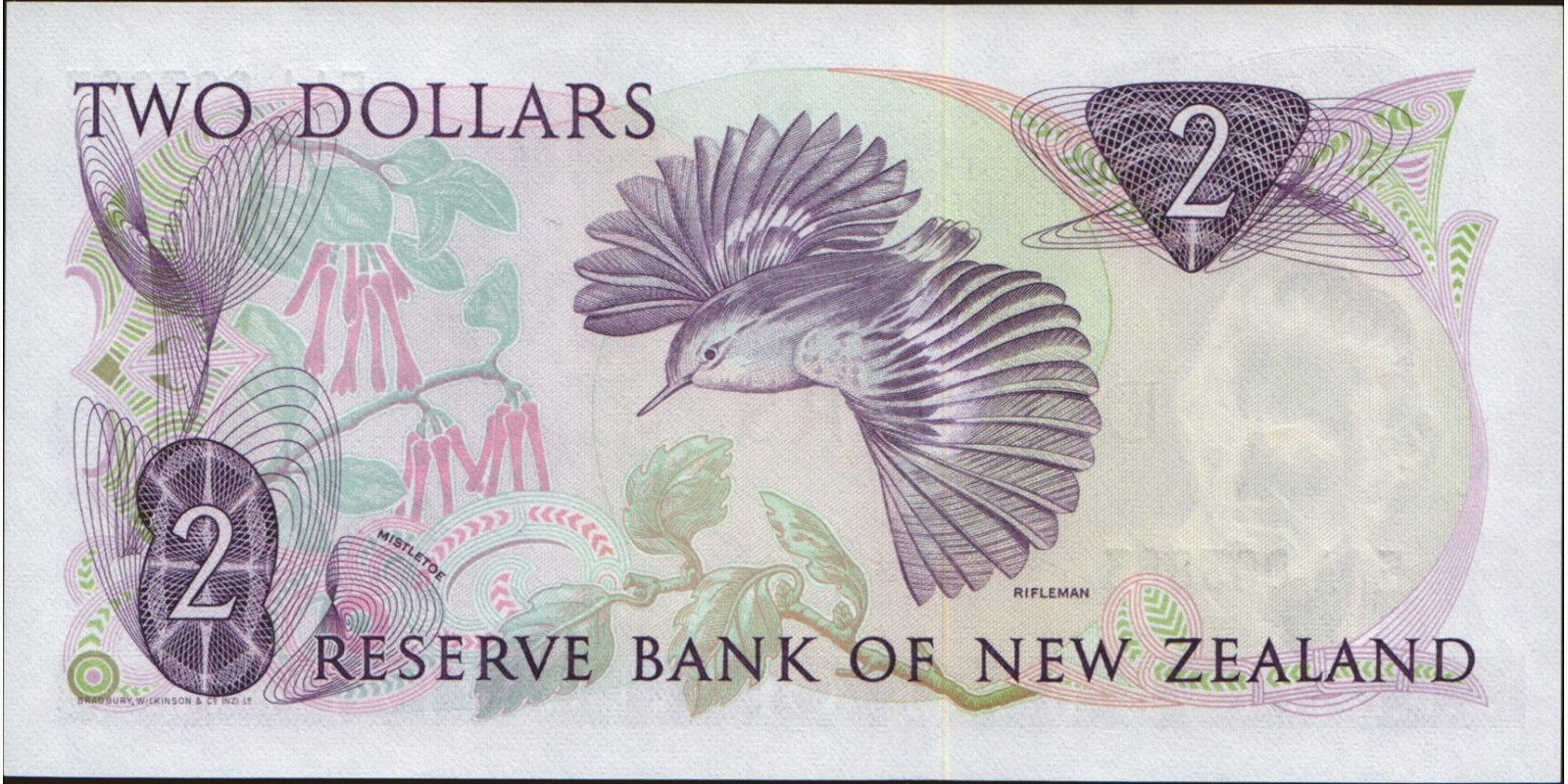 2 dollars Новая Зеландия 1981 — Оборотная сторона