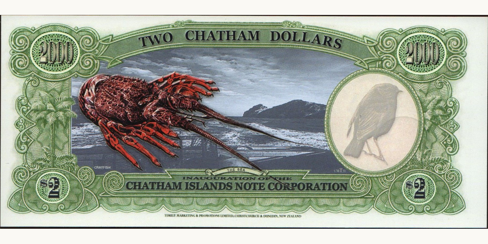 2 dollars Новая Зеландия 2000 — Оборотная сторона