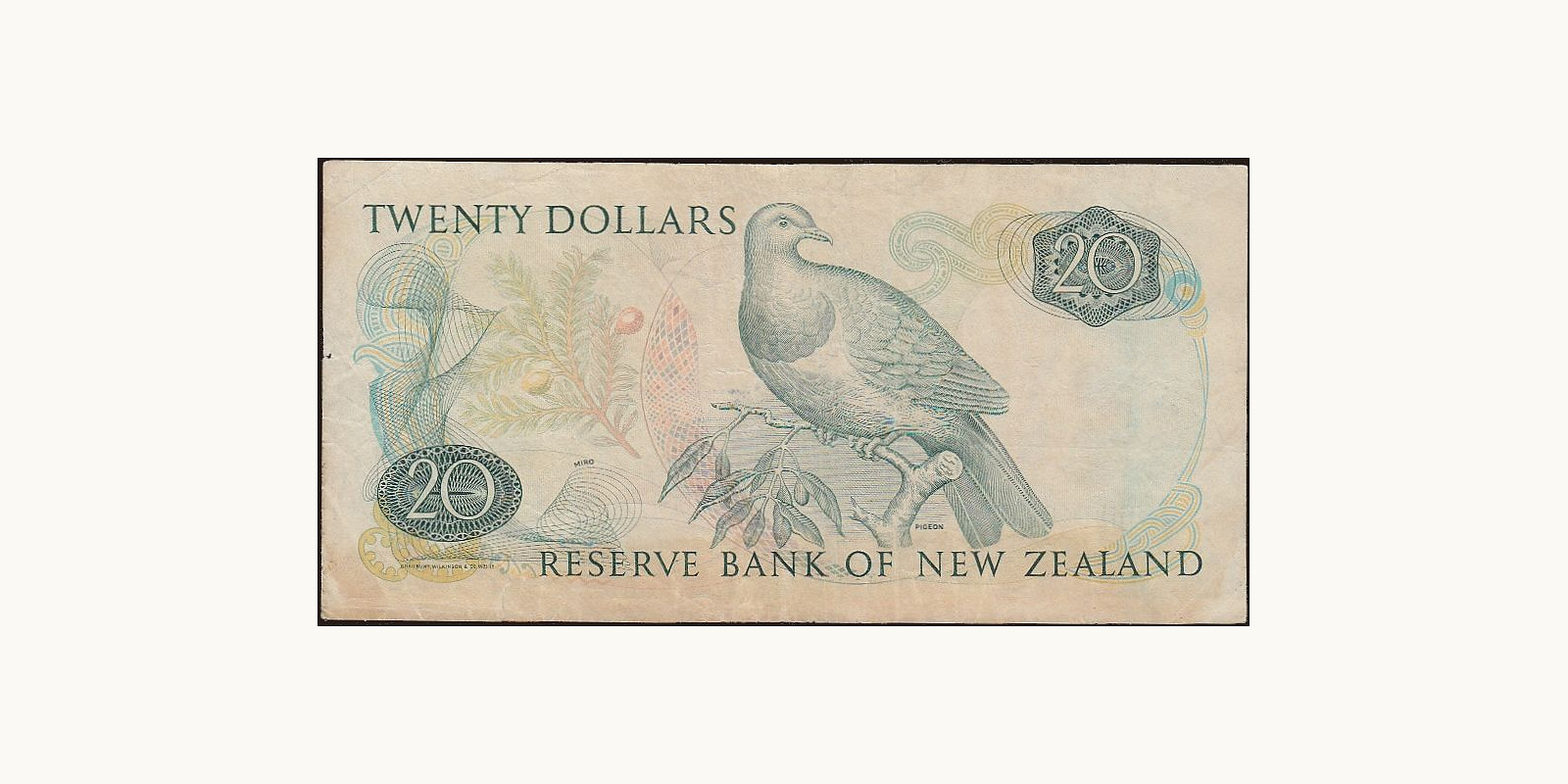 20 dollars Новая Зеландия 1985 — Оборотная сторона